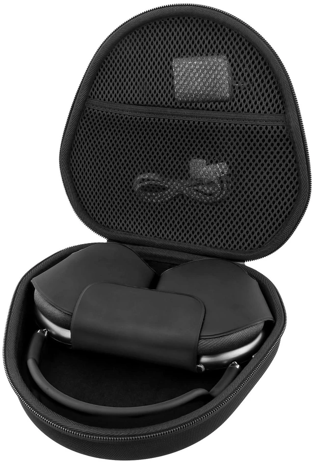 Main image of Case for Apple Airpods Max/Max 2 Wireless Over-Ear Headphones,Black EVA Hard Shell, Mesh Pocket Accessory Storage, Travel-Ready Portable Storage for Apple Airpods Max 2 Headphones