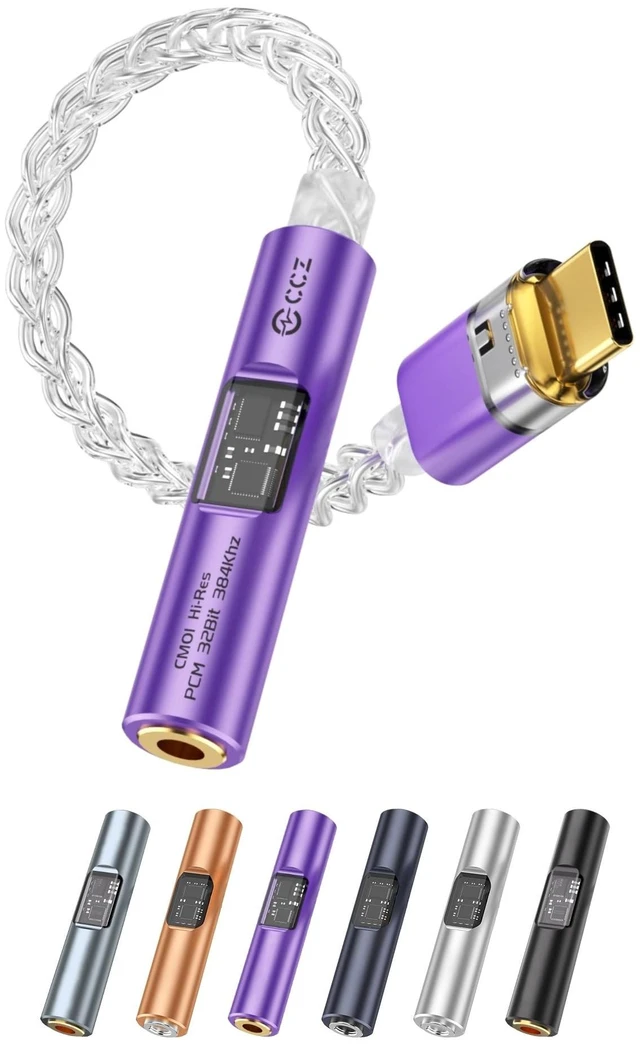 Main image of 2026 Latest USB C DAC Audio Adapter with Headphone Amplifier Factory Direct Good Service Quality USB C to 3.5mm Audio Adapter For iPhone 15, Android, Laptop & Tablet