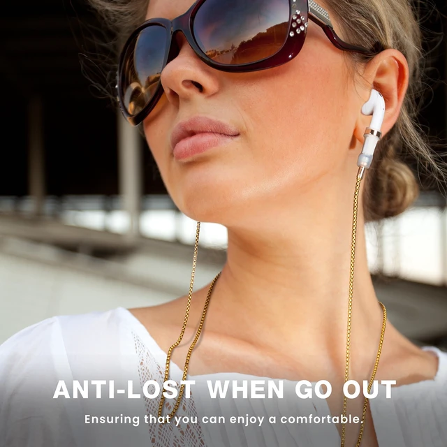 Alt view image 3 of 7 - Anti-Lost Neck Strap for Airpods, Strong Magnetic Necklace Holder String, Sports Lanyard for Headphone Compatible with AirPods 1&2 /3rd /Pro/Pro 2 o Silver