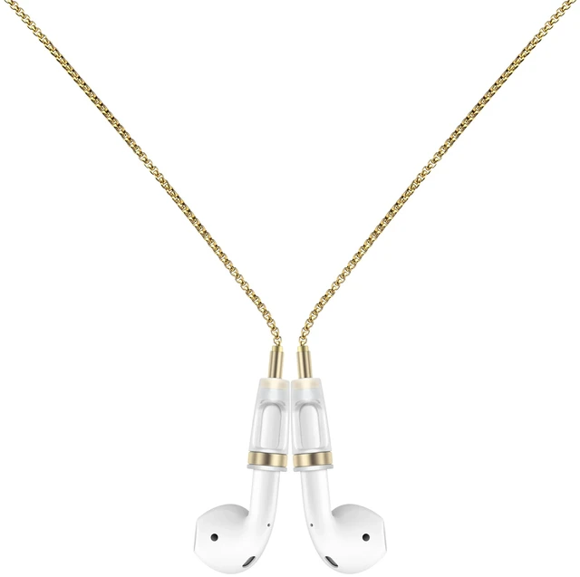 Main image of Anti-Lost Neck Strap for Airpods, Strong Magnetic Necklace Holder String, Sports Lanyard for Headphone Compatible with AirPods 1&2 /3rd /Pro/Pro 2 O Gold