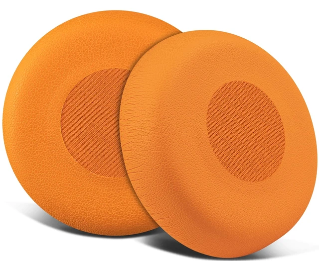 Main image of Earpads Replacement for Jabra Evolve 75(75UC 75MS 75SE) Stereo Wireless Bluetooth Headset, Ear Pads Cushions with Soft Protein Leather, High-Density Noise Isolation Foam - Orange