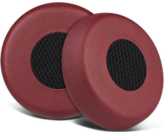 Main image of Earpads Replacement for Jabra Evolve 75(75UC 75MS 75SE) Stereo Wireless Bluetooth Headset, Ear Pads Cushions with Soft Protein Leather, High-Density Noise Isolation Foam - Burgundy