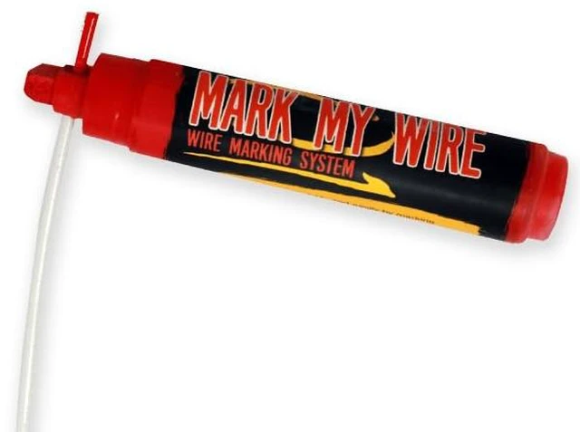 Alt view image 3 of 5 - Mark My Wire - 4 Pack (Black, Blue, Red & White - 1 Each), Wire Marker, Wire Phase Marker, Electrical Marker (52484)