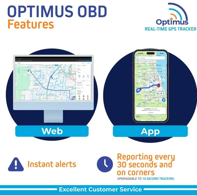 Alt view image 4 of 7 - OBD Plug-in Car GPS Tracker - Easy Setup & Alerts Easy Install- Harsh Driving Alerts - Reporting History and more - Extension Cable Included