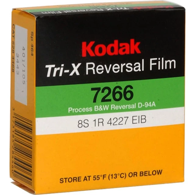 Main image of TXR-464 Tri-X Reversal Black & White, Silent Super 8 Movie Film, 50 Foot Cartridge, Film #7266, ISO 200 / 160, #502-9046, *USA*