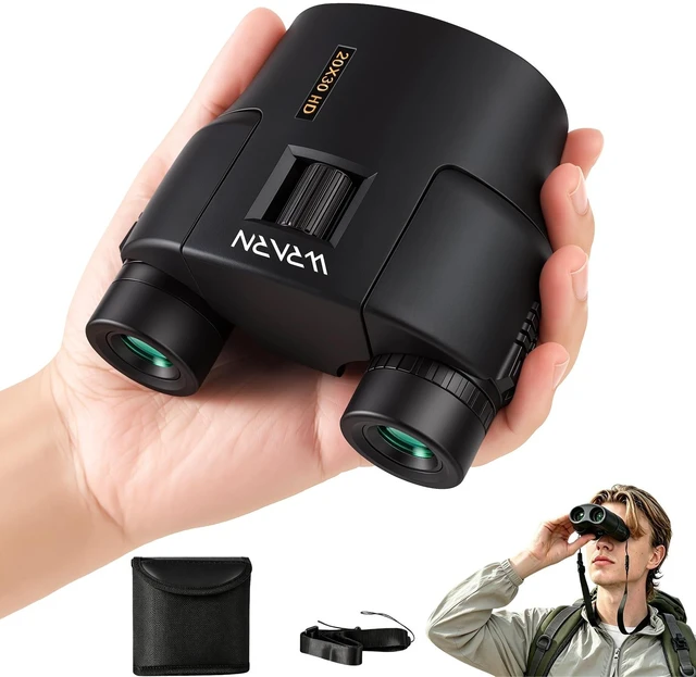 Main image of 20X30 Compact Binoculars for Adults Bird Watching Travel, Black High Power, Low Light Vision, Large Eyepiece Easy Focus for Sightseeing Hiking Camping Cruise Concert