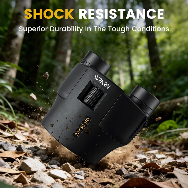 Alt view image 6 of 7 - 20X30 Compact Binoculars for Adults Bird Watching Travel, Black High Power, Low Light Vision, Large Eyepiece Easy Focus for Sightseeing Hiking Camping Cruise Concert