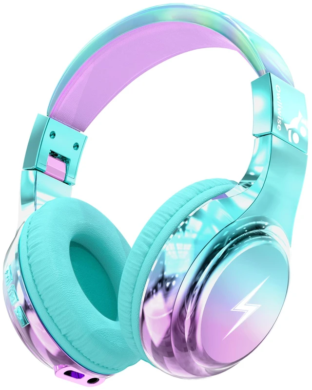 Main image of Kids Bluetooth Headphones with mic, 74/85dB Limited, 65H Playtime Fast charging, Bluetooth 5.4, foldable over-ear, AUX for iPad, tablet, airplane, Wireless headphones for kids, Bolt Series