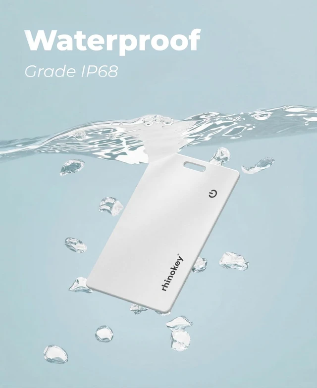 Alt view image 7 of 7 - ® Apple Find My Wallet Tracker Card, MFi Certified Bluetooth Tracker for iPhone, 0.07in Slim Credit Card Item Finder, IP68 Waterproof Rechargeable, Locator for Wallet, Luggage, Passport