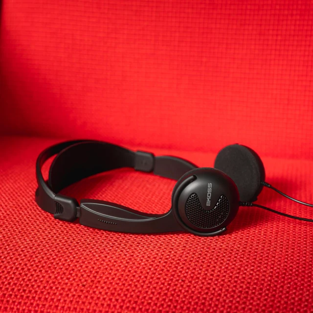 Alt view image 7 of 7 - KTXPro1 Titanium 90s Style On-Ear Headphones, Black, Volume Control Retro Style, Wired 3.5mm Plug, 60 ohm Dynamic Drivers