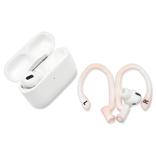 Alt view image 6 of 7 - HookZ Pro 3 - Adjustable Ear Hooks for AirPods Pro 3 Made by Wicked Cushions Malleable Core, Custom Fit, Secure & Comfortable, Patent Pending Pink Marble