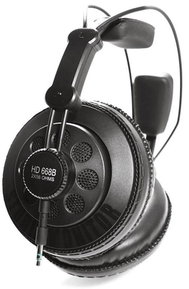 Main image of HD668B Semi-Open Studio Headphones, 50mm Drivers, Detachable Cable For producers and musicians; 50mm drivers, precise semi-open imaging and detachable 1m and 3m cables suit varied setups