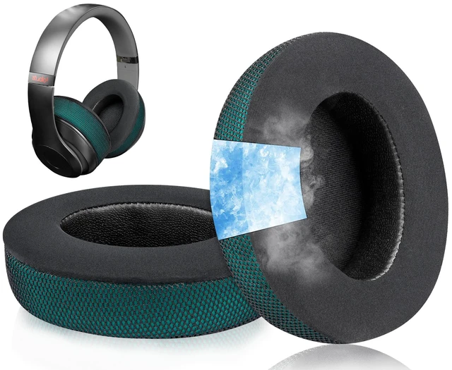 Main image of Cooling Gel Earpads Replacement for Beats Studio 2 & Studio 3 Wired & Wireless Headphones, Ear Pads Cushions with High-Density Noise Isolation Foam, Added Thickness - Dark Green