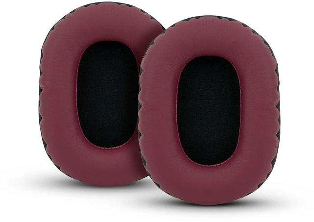 Main image of Replacement Earpads for Sony MDR 7506, V6, CD900ST, Memory Foam Ear Pad & Suitable for Other On Ear Headphones, Dark Red
