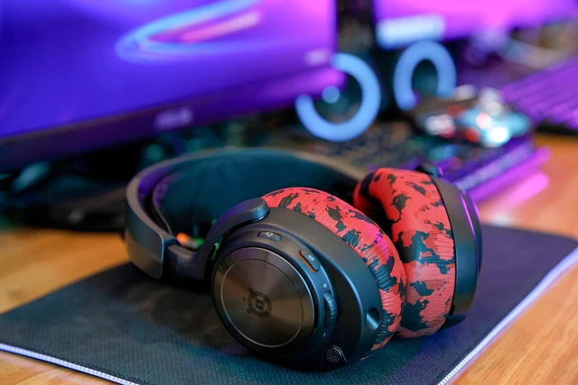 Alt view image 3 of 7 - PadZ Nova Pro Wireless - Earpads for Arctis Nova Pro Wireless Made by Wicked Cushions Also fits SteelSeries Nova Elite and Nova Pro Omni, Extra Thick and Comfortable Red Camo