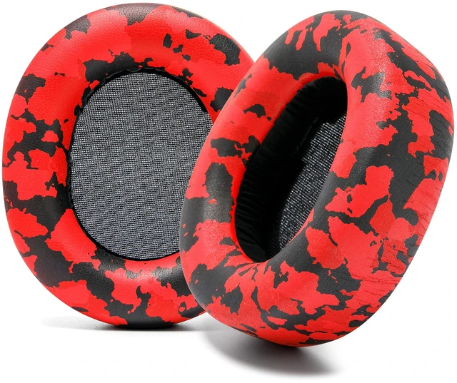 Main image of PadZ Nova Pro Wireless - Earpads for Arctis Nova Pro Wireless Made by Wicked Cushions Also fits SteelSeries Nova Elite and Nova Pro Omni, Extra Thick and Comfortable Red Camo