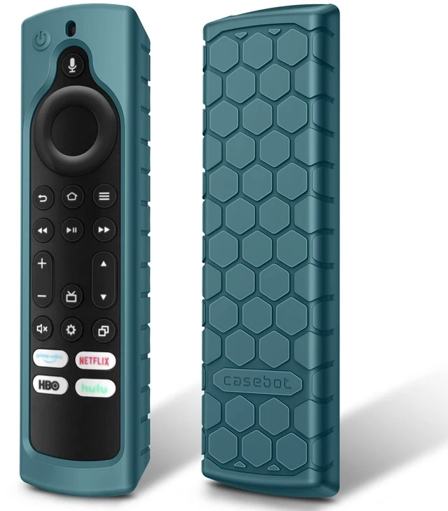 Main image of Silicone Case for Fire TV Alexa Voice Remote Enhanced, Dark Cyan Fire TV Stick 4K Max (2nd Gen)/Toshiba/Insignia/Pioneer/2-Series/4-Series/Omni Remote, Shockproof Cover, Anti Slip