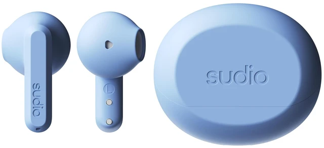 Alt view image 2 of 7 - A3 All-Day Wireless Earbuds 25H Playtime, Bluetooth 5.4, Sweat & Splashproof, Balanced Sound, Clear Calls with Enhanced Mics, USB-C Charging, Made from Recycled Plastics (Blue)