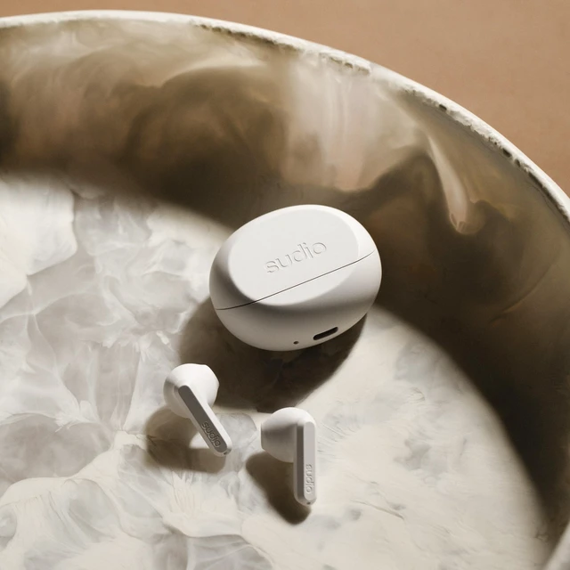 Alt view image 4 of 7 - A3 All-Day Wireless Earbuds 25H Playtime, Bluetooth Earphones 5.4, Sweat & Splashproof, Balanced Sound, Clear Calls with Enhanced Mics, USB-C Charging, Made from Recycled Plastics (White)