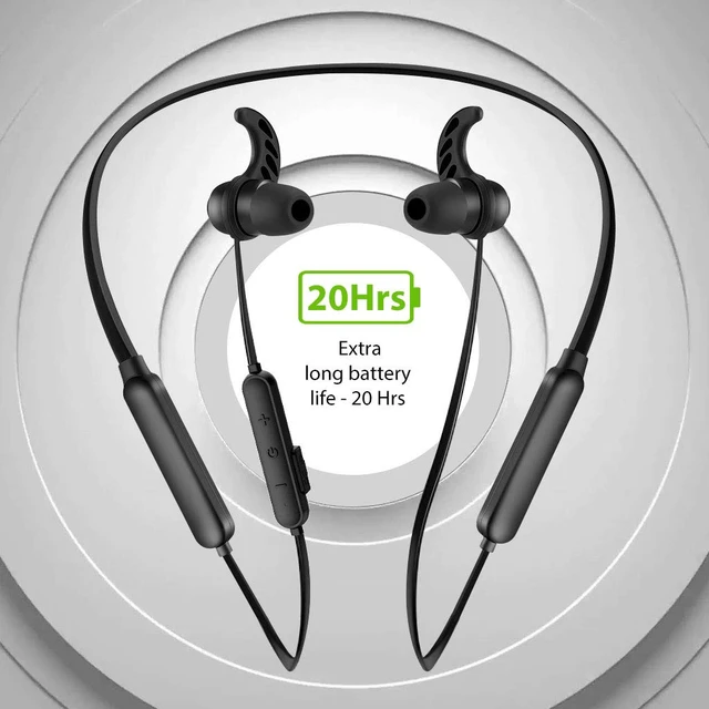 Alt view image 3 of 7 - Bluetooth Neckband Headphones Earbuds for TV PC, No Delay, 20 Hrs Playtime Wireless Earphones with Mic, Magnetic, Light & Comfortable, Compatible with iPhone Cell Phones, Workout Gym - NB16