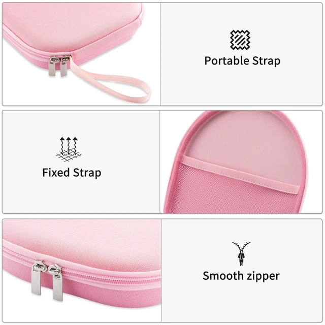 Alt view image 3 of 7 - Case Compatible with Tune 520BT 510BT 720BT 770NC 670NC, Sony WH-CH720N WH-CH520 Noise Canceling Wireless Headphones, Portable Travel Headphone Case (Pink)