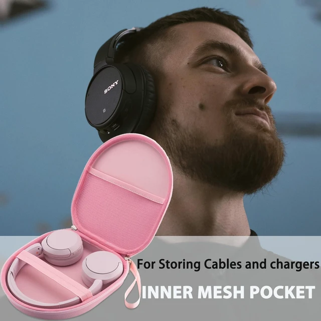 Alt view image 5 of 7 - Case Compatible with Tune 520BT 510BT 720BT 770NC 670NC, Sony WH-CH720N WH-CH520 Noise Canceling Wireless Headphones, Portable Travel Headphone Case (Pink)