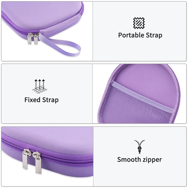 Alt view image 3 of 7 - Case Compatible with Tune 520BT 510BT 720BT 770NC 670NC, Sony WH-CH720N WH-CH520 Noise Canceling Wireless Headphones, Portable Travel Headphone Case (Purple)