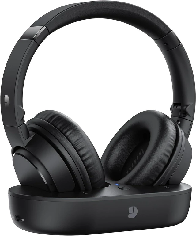 Main image of Wireless Headphones for TV, TV Headphones Wireless for Seniors with Transmitting Charging Dock, 65H Battery, Ultra-Low Latency, Plug-Play, Optical RCA AUX Bluetooth, Gifts for Parents and Elderly