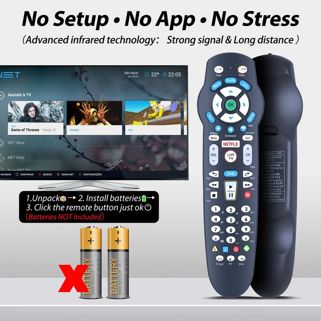 Alt view image 6 of 7 - New Remote Control Replacement fit for Verizon Fios P265v 3.1 RC2655101/02B Frontier Cable Box TV