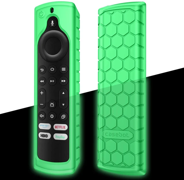 Main image of Silicone Case for Fire TV Alexa Voice Remote Enhanced, Green Glow Fire TV Stick 4K Max (2nd Gen)/Toshiba/Insignia/Pioneer/2-Series/4-Series/Omni Remote, Shockproof Cover, Anti Slip