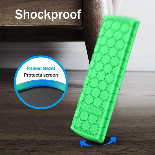 Alt view image 6 of 7 - Silicone Case for Fire TV Alexa Voice Remote Enhanced, Green Glow Fire TV Stick 4K Max (2nd Gen)/Toshiba/Insignia/Pioneer/2-Series/4-Series/Omni Remote, Shockproof Cover, Anti Slip