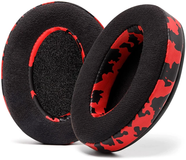 Main image of PadZ Velour - Earpads for Audio Technica, HyperX, Arctis & More Made by Wicked Cushions Extra Thick Also fits Logitech G Pro X & 50+ Additional Models Red Camo
