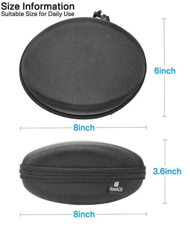 Alt view image 5 of 6 - Hard Travel Carrying Case Compatible with Skullcandy Crusher Over-Ear Headphones. (Case Only, Not Include The Device)-Black(Gray Lining)