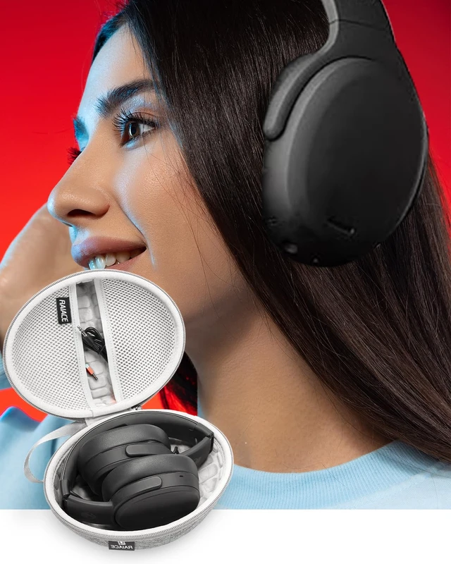 Alt view image 6 of 6 - Hard Travel Carrying Case Compatible with Skullcandy Crusher Over-Ear Headphones. (Case Only, Not Include The Device)-Gray(Gray Lining)