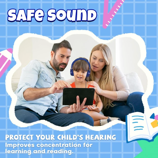 Alt view image 4 of 7 - Kids Headphones for Boys Girls - Child Student Headset Wired Toddler Earphones School Teen on Ear for Ipad Computer Smart Phone Fire Tablet Laptop Plane Travel Game, Dark Blue
