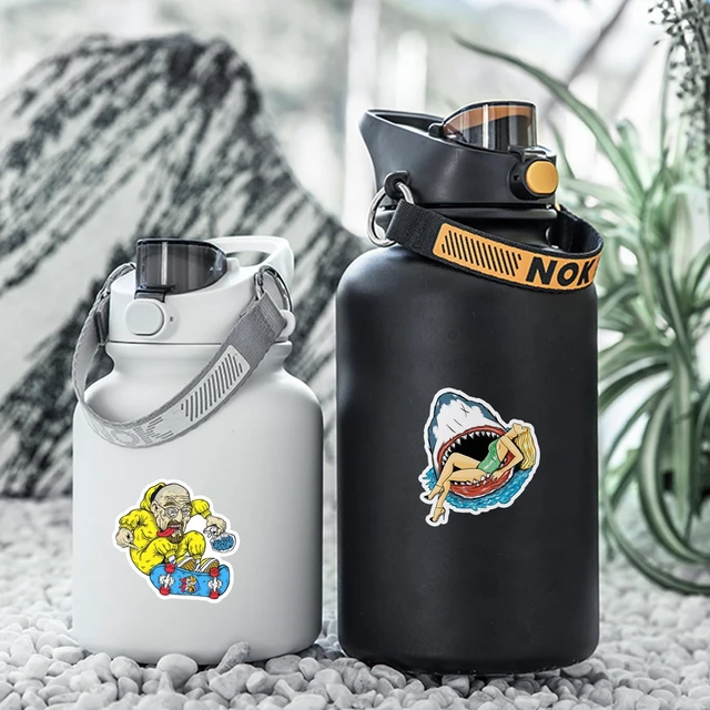 Alt view image 4 of 7 - 100 PCS Cool Stickers Pack,Vinyl Waterproof Stickers for Water Bottles Skateboard Laptop Luggage Computer Bike Phone, Stickers for Adults