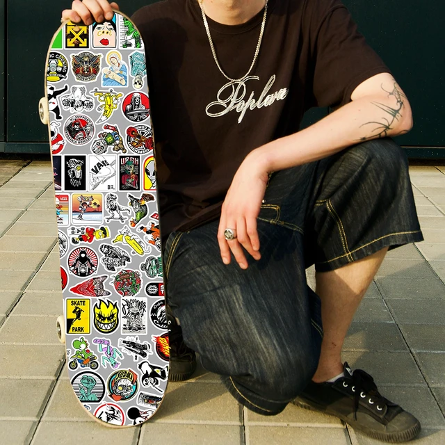 Alt view image 6 of 7 - 100 PCS Cool Stickers Pack,Vinyl Waterproof Stickers for Water Bottles Skateboard Laptop Luggage Computer Bike Phone, Stickers for Adults