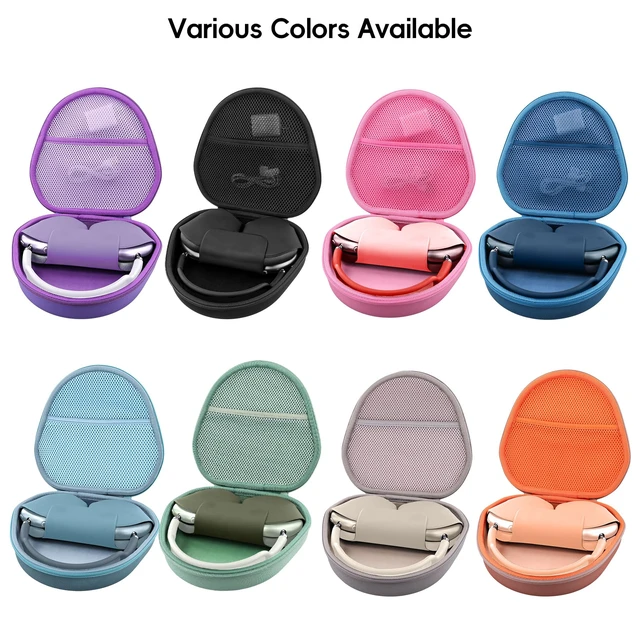 Alt view image 6 of 7 - Hard Carrying Case for Apple AirPods Max 2/Apple AirPods Max Wireless Over-Ear Headphones,Light Blue Case