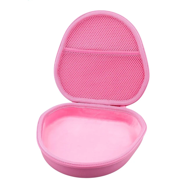 Alt view image 2 of 7 - Case for Apple Airpods Max/Max 2 Wireless Over-Ear Headphones,Pink EVA Hard Shell, Mesh Pocket Accessory Storage, Travel-Ready Portable Storage for Apple Airpods Max 2 Headphones