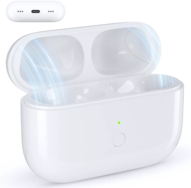 Main image of Charging Case Replacement Compatible with Airpod Pro 2 Charging Case(USB-C) for Airpods Pro 1st 2nd Generation Charging Case with Bluetooth Pairing Sync Button, Support Wireless Charging Case, White
