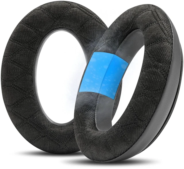 Main image of Freeze QC45 - Cooling Gel Earpads for Bose QuietComfort 45 & QC Wireless Made by Wicked Cushions Also fits QC Wireless (2023), QC SE Freeze V2 Cooling Fabric, Extreme Comfort Eclipse Gray