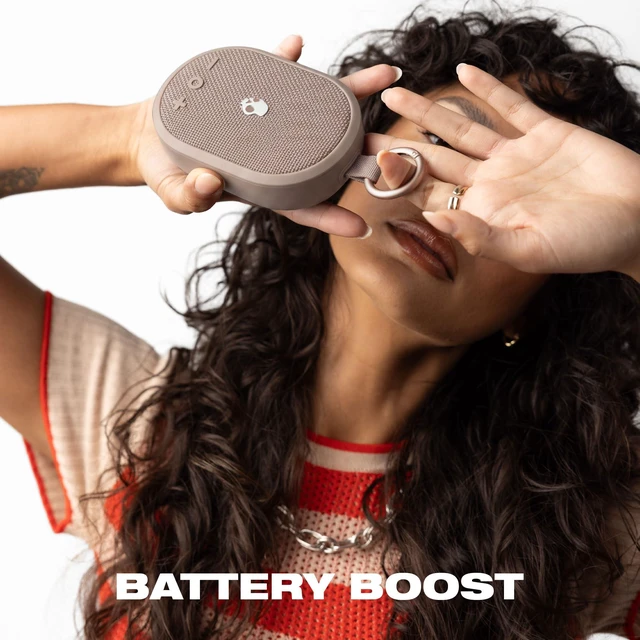 Alt view image 5 of 7 - Skullcandy Kilo 2 Wireless Bluetooth Speaker, IPX7, 24-Hour Battery Waterproof, True Wireless Stereo, Touch Controls, Punchy Bass, Carabiner and Strap Included, Rechargeable Battery