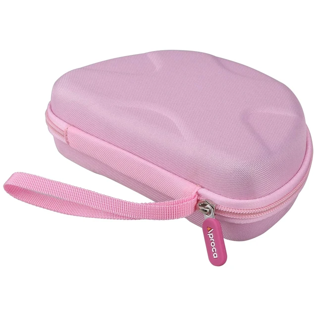 Alt view image 3 of 7 - Case for JBL Junior 320 / Junior 320BT / JR 300BT Kids Headphones -Pink Carrying Case, Water-resistant & Shock-resistant, Soft Inner Lining Protects Headphones, Mesh Pocket Stores USB Cables