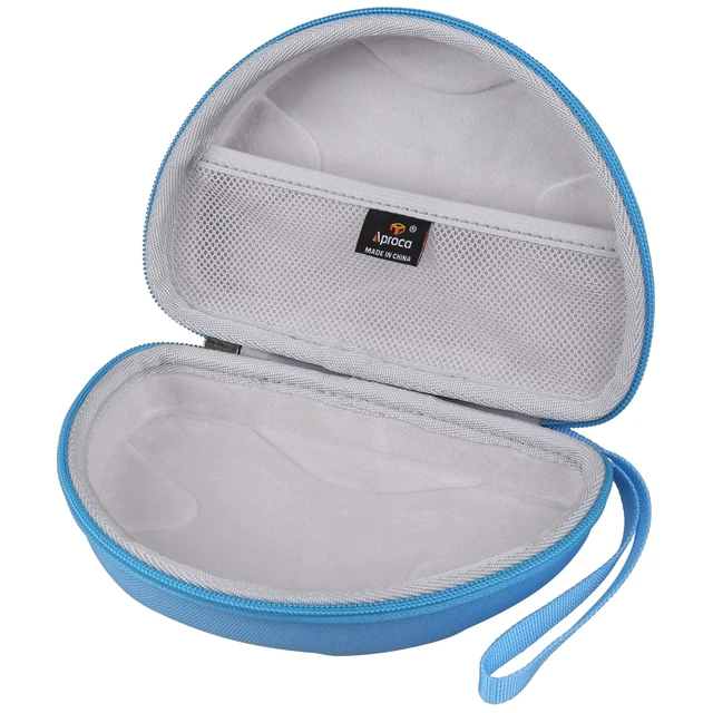 Alt view image 2 of 7 - Case for JBL Junior 320 / Junior 320BT / JR 300BT Kids Headphones -Blue Carrying Case, Water-resistant & Shock-resistant, Soft Inner Lining Protects Headphones, Mesh Pocket Stores USB Cables