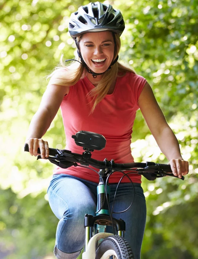 Alt view image 3 of 7 - Outdoor Waterproof Bluetooth Speaker, Wireless Portable Shower Travel Bike Speaker with Subwoofer, Enhanced Bass, Built in Mic for Bicycle Riding, Sports, Pool, Beach, Hiking (Black & Bracket)