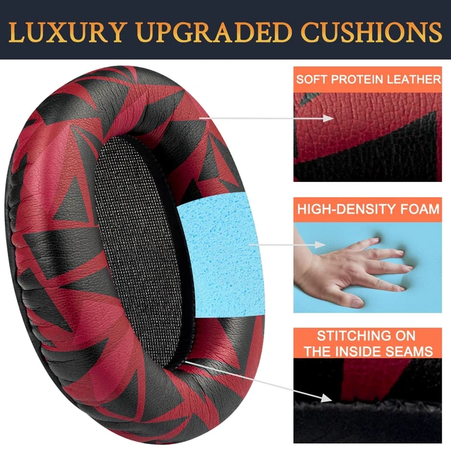 Alt view image 3 of 3 - Earpads for Sony WH-CH700N/MDR-ZX780/MDR-ZX770/MDR-10R - Red Storm