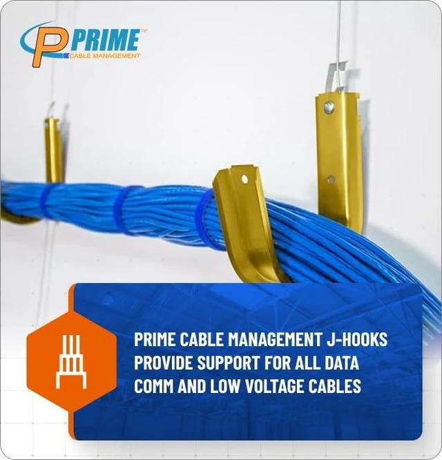 Alt view image 5 of 7 - 4 Heavy Duty Metal Cable Support Batwing J-Hook Hangers with Bat Wing Clip for attaching Ceiling Wire & Threaded Rod for Cable & Wire Management