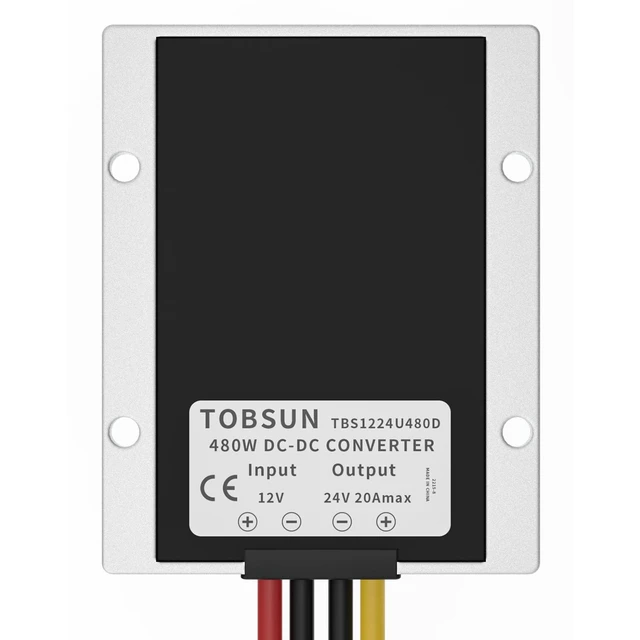Alt view image 6 of 7 - DC 12V Step Up to 24V 20A 480W Boost Converter Waterproof Voltage Regulator for Golf Cart Club Car