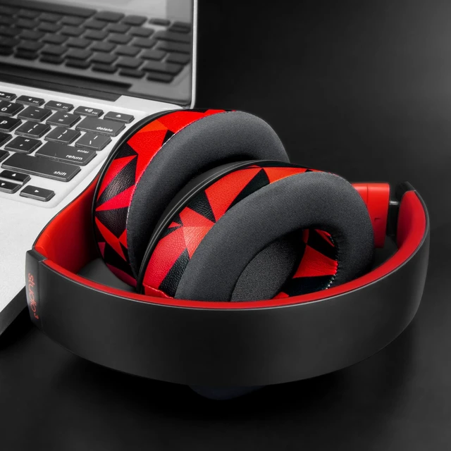 Alt view image 7 of 7 - Cooling Gel Earpads Replacement for Beats Studio 2 & Studio 3 Wired & Wireless Headphones, Ear Pads Cushions with High-Density Noise Isolation Foam, Added Thickness - Red Storm
