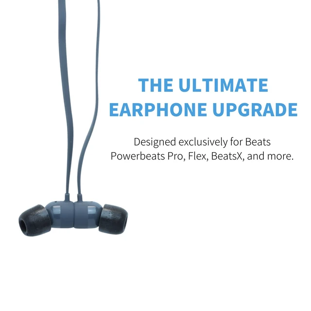 Alt view image 3 of 7 - Memory Foam Replacement Ear Tips, Black, Small (3 Pairs) For Beats Powerbeats Pro, Beats Flex, Beats X, Powerbeats 1, 2, 3, Ultimate Comfort, Secure Fit, Superior Noise Isolation